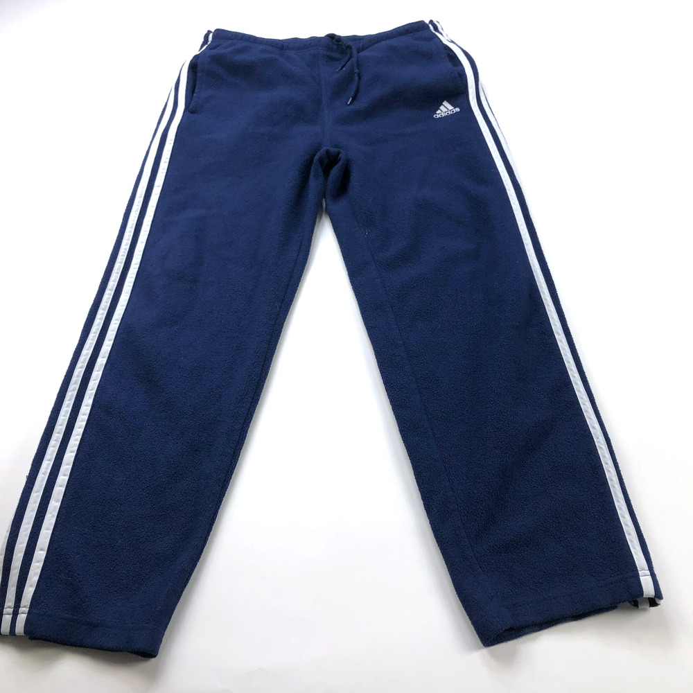 Adidas Vintage VTG Y2K MED (Fits 35W 30L) Mens Sweatpants Baggy Blue PLS READ